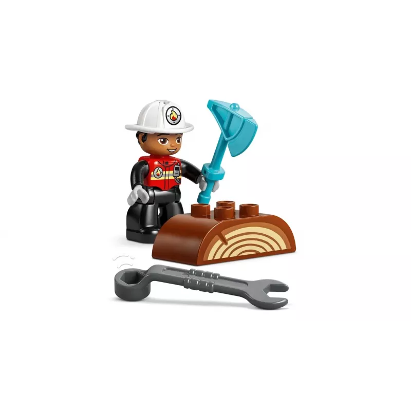 LEGO DUPLO 10473 Ugunsdzēsēju mašīna ar šļūteni un ugunsdzēsēju
