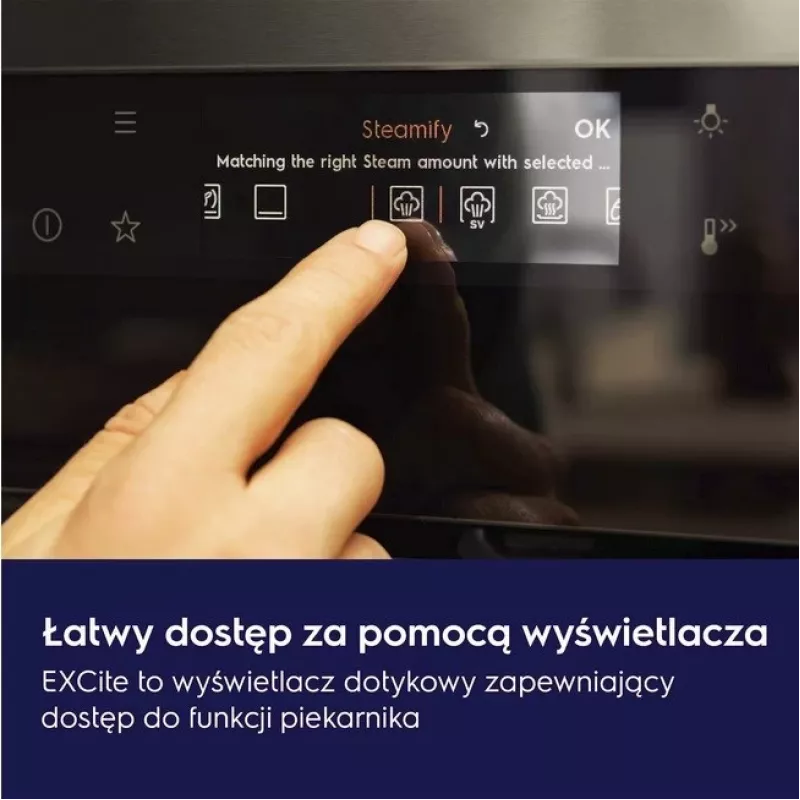 Iebūvējamā krāsns Electrolux LOB8S38V — 70 L, A++ energoefektivitātes klase, 220–240 V, tvaika tīrīšana, teleskopiskās vadotnes, LED displejs