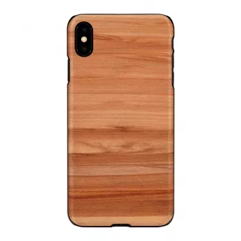 Viedtālruņa maciņš man and wood iPhone XS Max — kapučīno melns aizsargapvalks