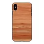 Viedtālruņa maciņš man and wood iPhone XS Max — kapučīno melns aizsargapvalks