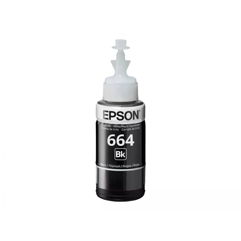 Ink Bottle Epson T6641 70ml Melns
