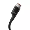 Baseus Fish-Eye USB C uz USB C ātrās uzlādes kabelis 1 m 100 W Melns