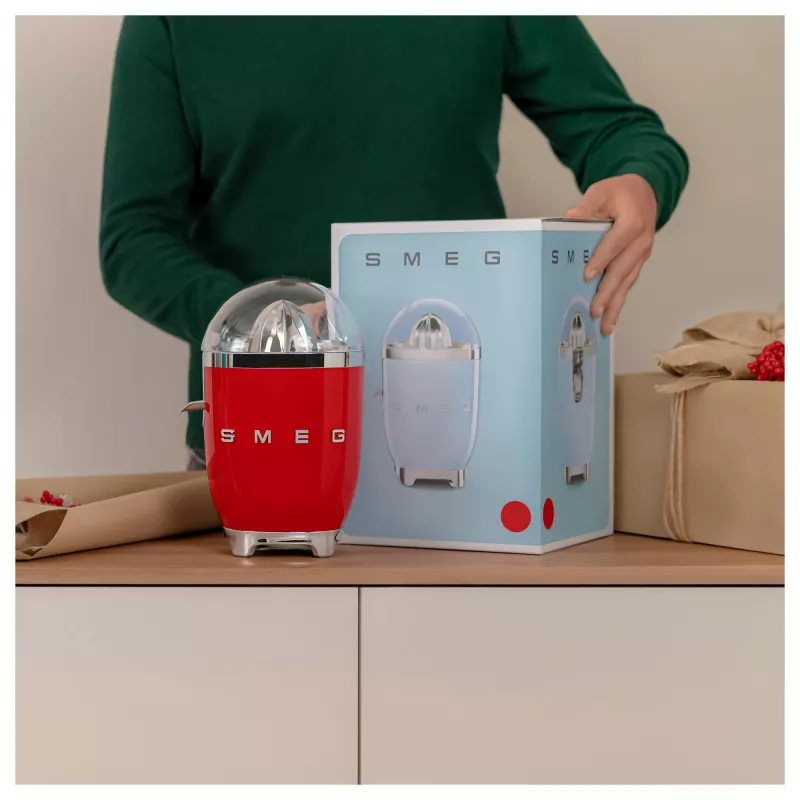 Elektriskā citrusaugļu prese Smeg CJF11RDEU 70 W sarkana nerūsējošais tērauds