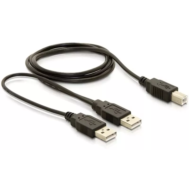 USB kabelis DeLOCK USB-B/USB-A kabelis 1 m melns