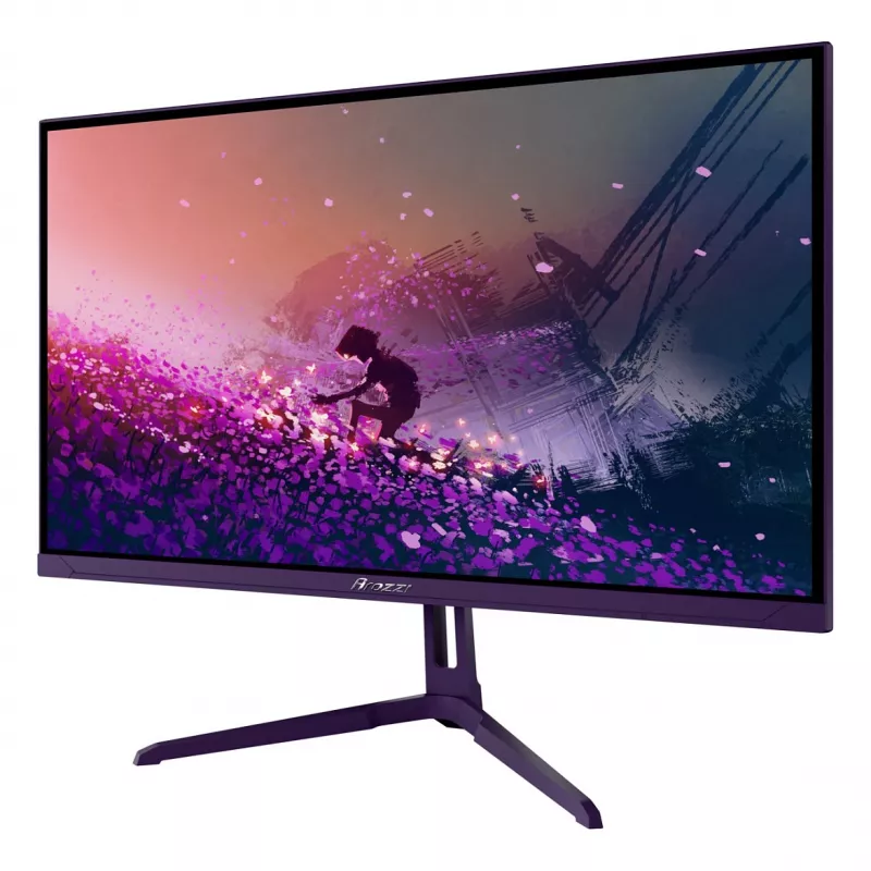 Monitor Arozzi Nova 24 collas (60,5 cm) Full HD 1920×1080 LED 1 ms 16:9 178° VESA purpursarkans ar skaļruņiem