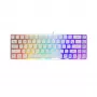 Klaviatūra White Shark RONIN balta USB QWERTY 68 taustiņi LED