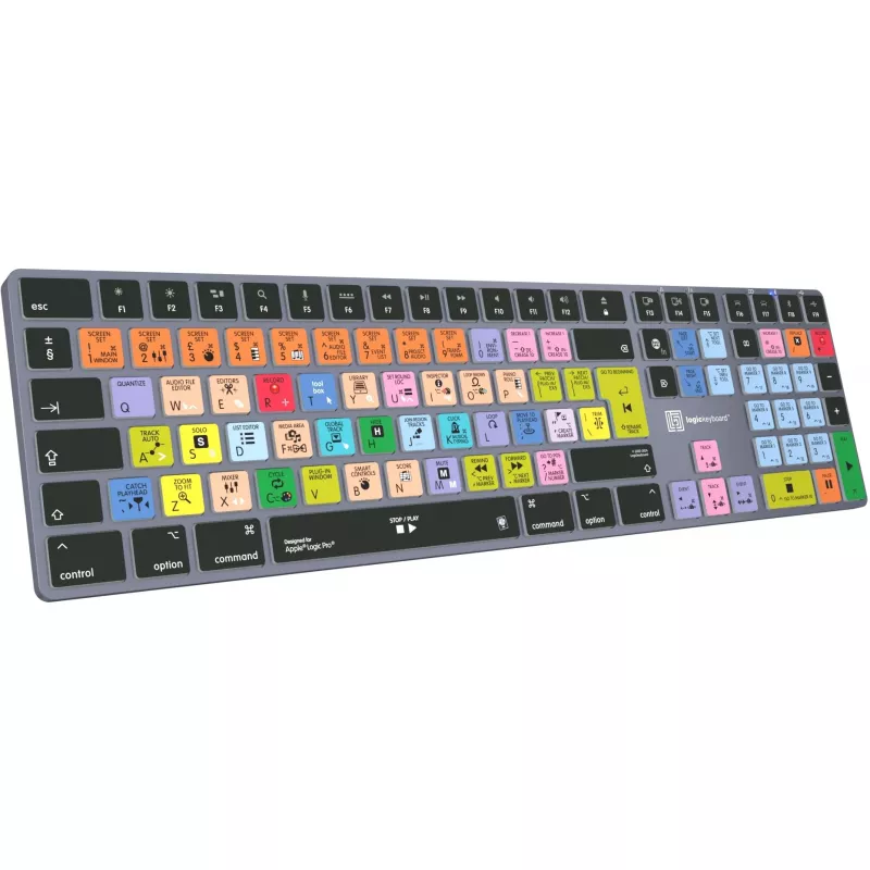 Logicklaviatūra Apple Logic Pro X2 Titan DE Mac — LKB-LOGXP2-TM-DE, vācu izkārtojums