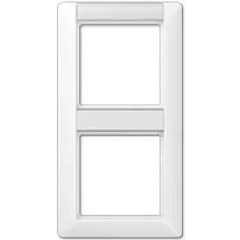 Pārslēgšanas izpildmehānisma pārsega plāksne JUNG AS 582 NA WW Balta, duroplasts, 80,5×151,5 mm