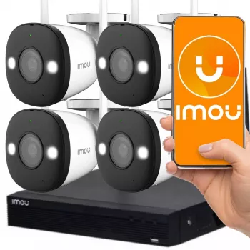 Novērošanas kamera IMOU Zestaw Wi-Fi KIT NVR1104HSW-S2 4-F22FE