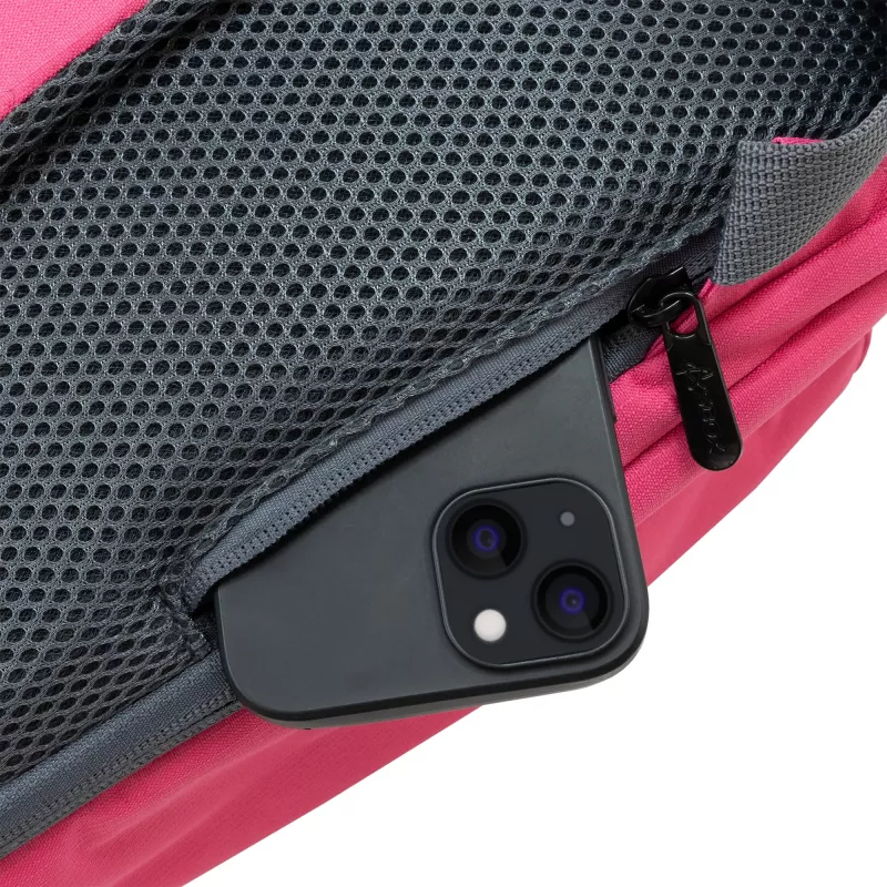 SBOX Laptop NSE-1206P 15,6 collu rozā — somiņa portatīvajam datoram ar polsterētu nodalījumu 15,6 collu ierīcēm