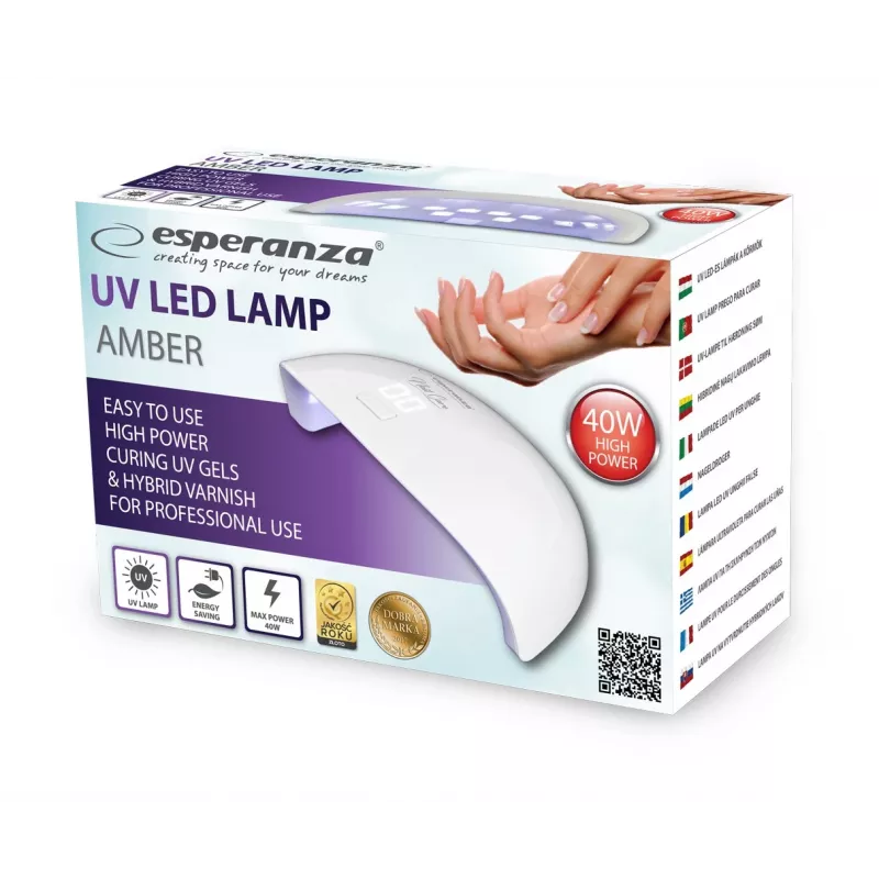 Esperanza EBN009 Amber UV/LED nagu lampa, 40 W
