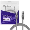 Patchcord kabelis QOLTEC 54529 2xRJ45 CAT5e 5m Melns