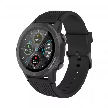 Denver SW-351 viedpulkstenis, 1,3″ IPS skārienekrāns, pulsa sensors, IP68, Bluetooth, melns