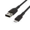 Belkin CAA002BT2MBK Lightning kabelis 2 m Melns