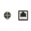 DeLOCK M12 adaptera kabelis X-kodēts 8 kontaktu vīrišķais uz RJ45 sievišķo 50 cm