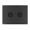 Lanberg pie sienas montējams instalācijas skapja korpuss 19'' 15U 600x450mm melns (stikla durvis)
