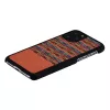 viedtālruņa maciņš man and wood iPhone 11 Pro — brūns rūtojums ar melnu apmali