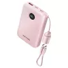 Ārējais akumulators Vention FKAP0-C 10000 mAh, 2× USB-C + 1× USB-A, 22.5 W, Rozā