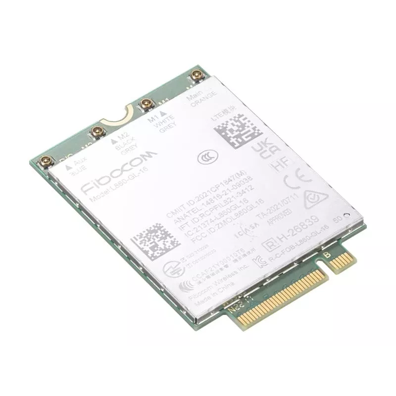 Iebūvējamā WWAN karte Lenovo 4XC1K20995, 1000 Mbit/s, bezvadu, M.2