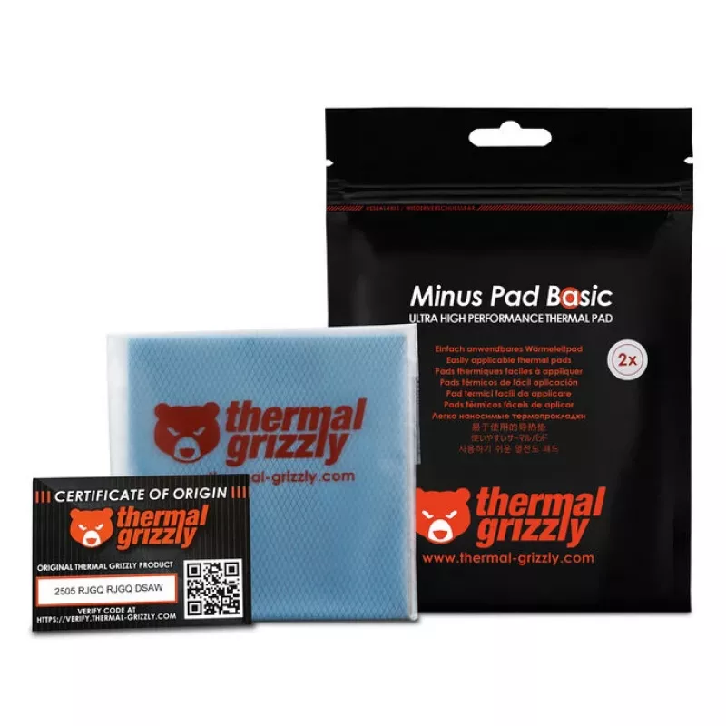 Thermal Grizzly Minus Pad Basic - 100 x 100 x 1,0 mm, 2 gab.