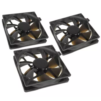 Datora korpusa ventilators NoiseBlocker MelnsSilentPro PLPS 120 mm, 1500 RPM, 100 m³/h, 4.5 V, melns