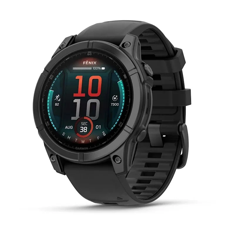 Garmin Fenix E 3.3 cm (1.3) AMOLED 47 mm Digital 416 x 416 pikseļi Skārienekrāns Melns Wi-Fi GPS (satelīts)
