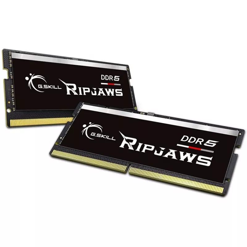 SO-DIMM 32 GB DDR5-5600 (2x 16 GB) Dual-Kit, Arbeitsspeicher schwarz, F5-5600S4040A16GX2-RS, Ripjaws, INTEL XMP