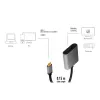 LogiLink CUA0102 USB 3.2 Gen1 Type-C–DisplayPort kabelis, 0,15 m, melns