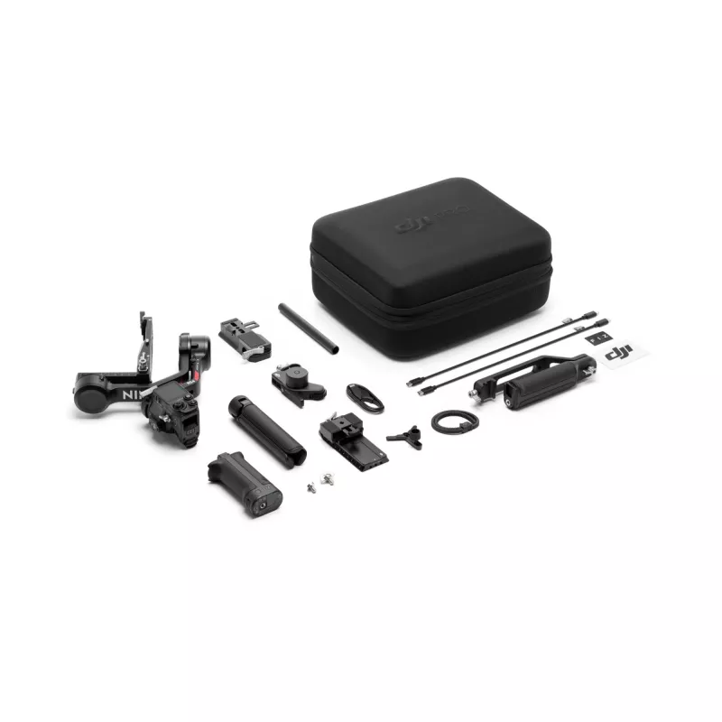 Rokas kameras stabilizators DJI RS 4 Combo melns alumīnija 12h akumulators