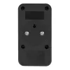 Strāvas sadalītājs MACLEAN MCE249 F/B — 2 maiņstrāvas ligzdas (16A + 6A) ar 2×USB-A un 2×USB-C PD 20W, ES spraudnis, melns