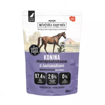 mitrā suņu barība wiejskazagroda Konina 500 g monoprotein, adult, 79% moisture, 10% protein