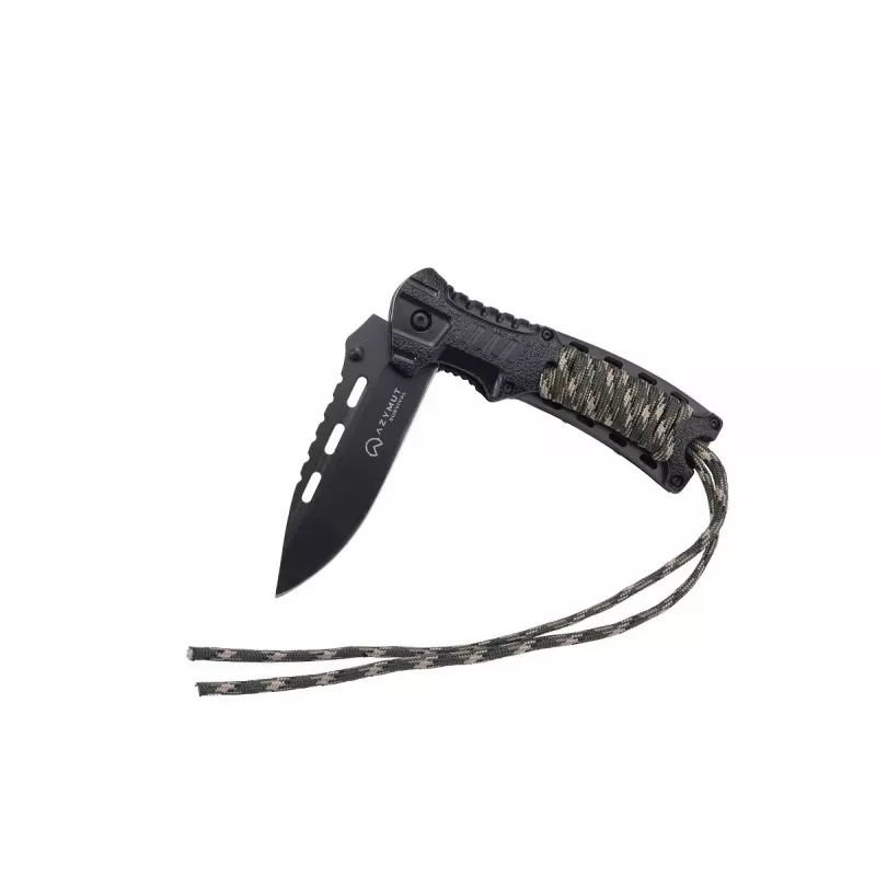 Izdzīvošanas nazis AZYMUT Survival Fire Starter — fiksēta asmens kempinga nazis ar integrētu ugunskura iededzināšanas stienīti