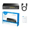 Tīkla slēdzis Cudy GS1006P Nevadāms Gigabit Ethernet 6-portu PoE, 12 Gbit/s, 2048 MAC, Melns
