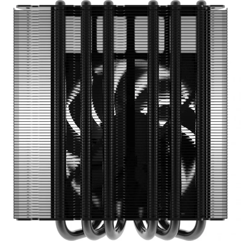 Alpenfohn Melns Ridge zema profila CPU dzesētājs — 120 mm