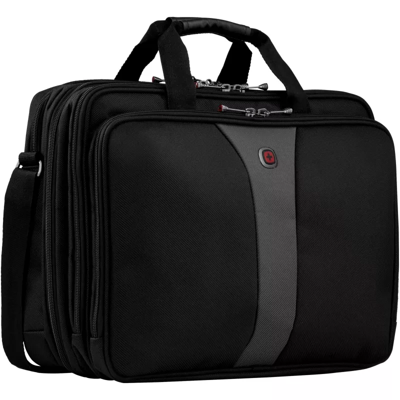 Wenger/SwissGear Legacy 17 portatīvā datora soma 43,2 cm (17) portfelis Melns, Pelēks
