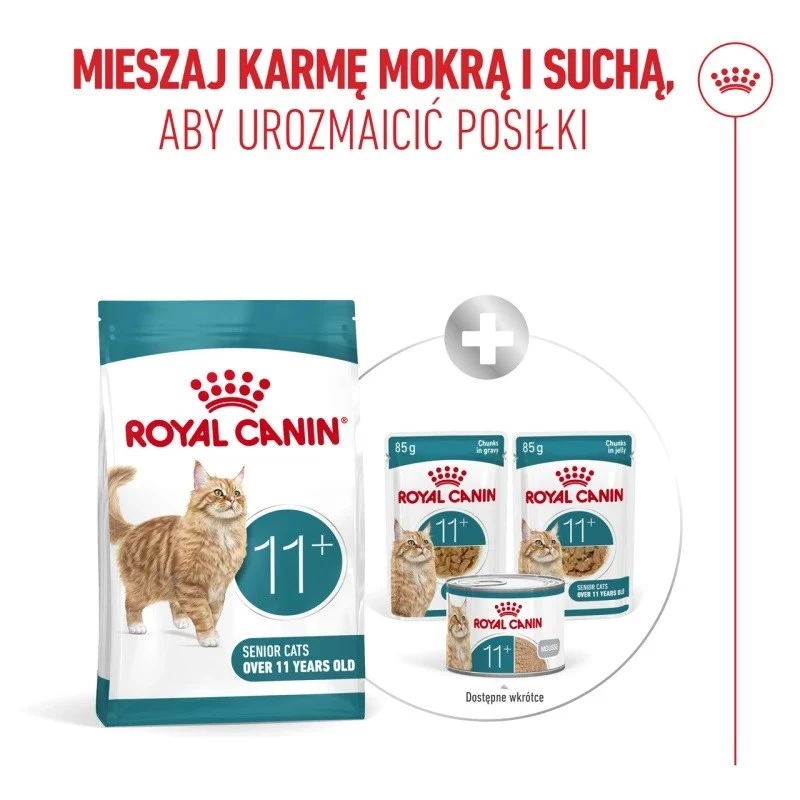 Sausā kaķu barība Royal Canin FHN Ageing 11+ 4 kg — pilnvērtīga diēta vecāka gadagājuma kaķiem, mājputnu gaļa, 30% olbaltumvielu