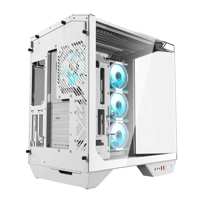Darkflash DY470 datora korpuss (balts) + 4 ventilatori
