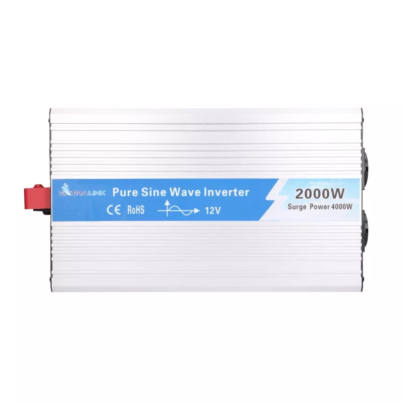 Extralink OPIP-2000W | Sprieguma pārveidotājs | automobiļu 12V, 2000W tīra sinusoidāla viļņa