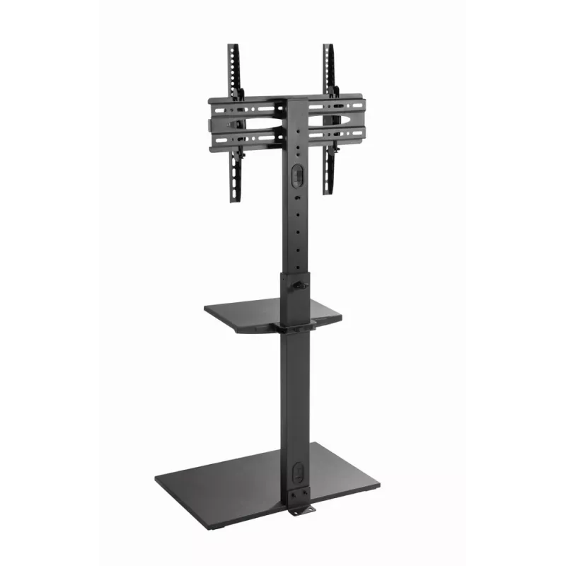 Grīdas TV statīvs GEMBIRD TVS-55T-02 32–55 collu televizoriem, tērauds, augstums 600 mm, VESA 100x100–400x400, maks. slodze 35 kg