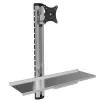 Techly ICA-PLW 01 monitora stiprinājums / statīvs 68,6 cm (27 collas) Sienas Sudrabains