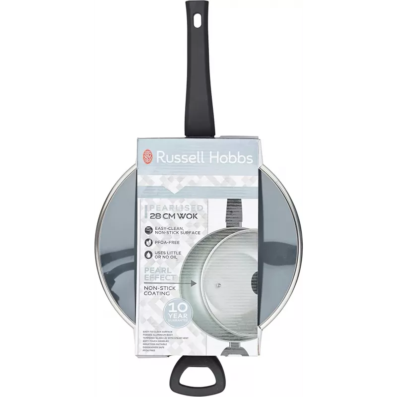 Wok Russell Hobbs RH01709EU 28 cm Pearlised, nepiedegoša cepamā panna