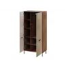Skapis Cama Meble ALMERA Cama 5 90x52x185 cm, valrieksta rāmis, kašmira durvis, 6 plaukti