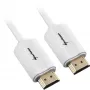 HDMI kabelis, spraudnis > spraudnis (balts, 2 metri, HDMI 4K)