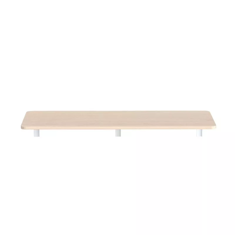 Pie sienas stiprināms salokāms plaukts MACLEAN MC-128 WD 100×40 cm ar koka apdari