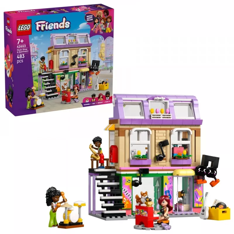LEGO FRIENDS 42653 Mūzikas veikals un dzīvoklis