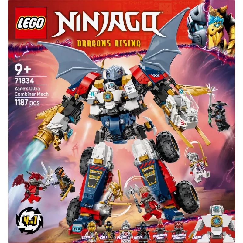 LEGO NINJAGO 71834 Zane's Ultra Combiner Mech