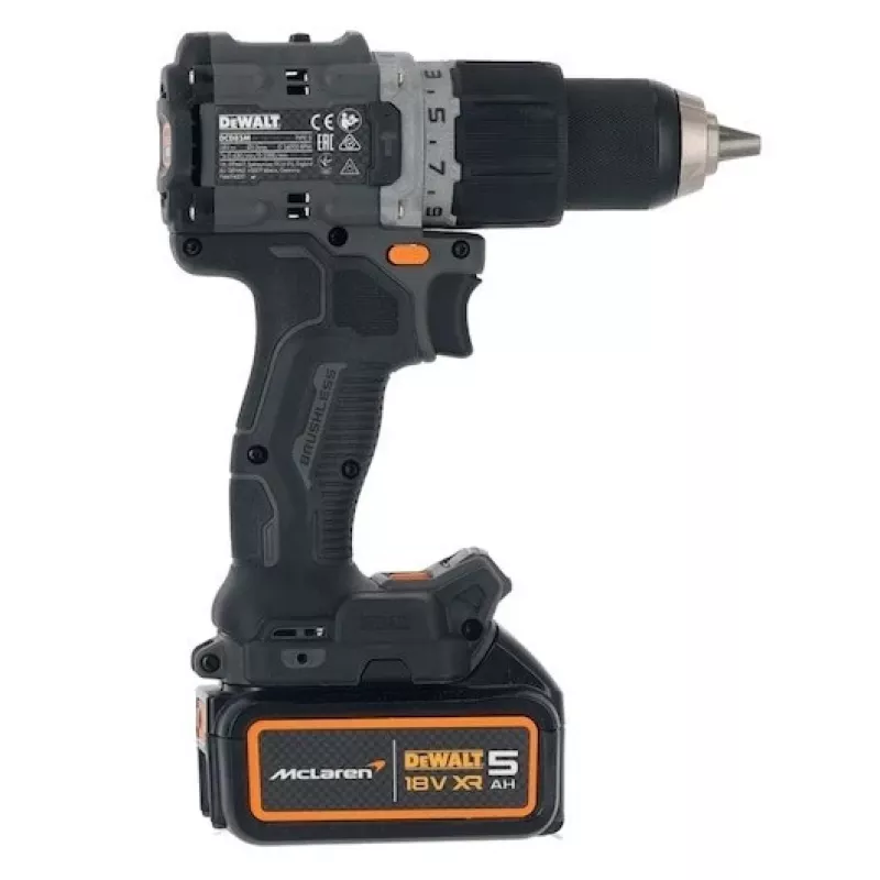 DeWalt MCLAREN DCD85MP2T urbis-atskrūvgriezis 18V melns, dzeltens