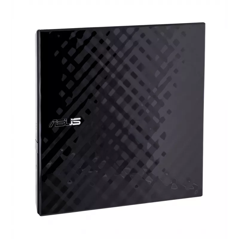 Ārējais DVD±RW optiskais diskdzinis ASUS SDRW-08D2S-U Lite, USB 2.0, melns, 24x CD / 8x DVD, 142×142×20 mm