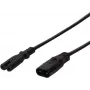 Logilink strāvas kabeļa pagarinātājs, 2 m, melns (CP129)
