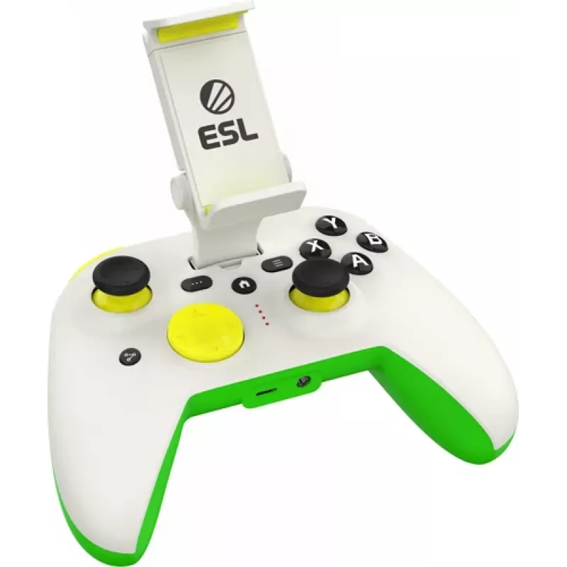 Gamepad RiotPWR RP1925ESL USB Type-C vadu, zaļš, balts, dzeltens